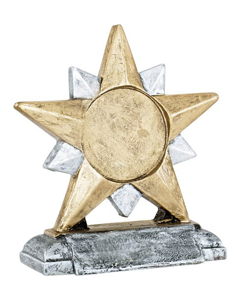 5" Star resin with logo holder