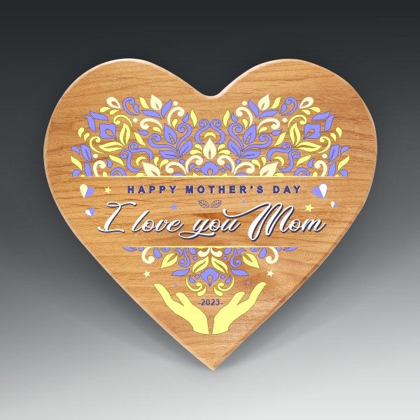 Alder Heart Plaque