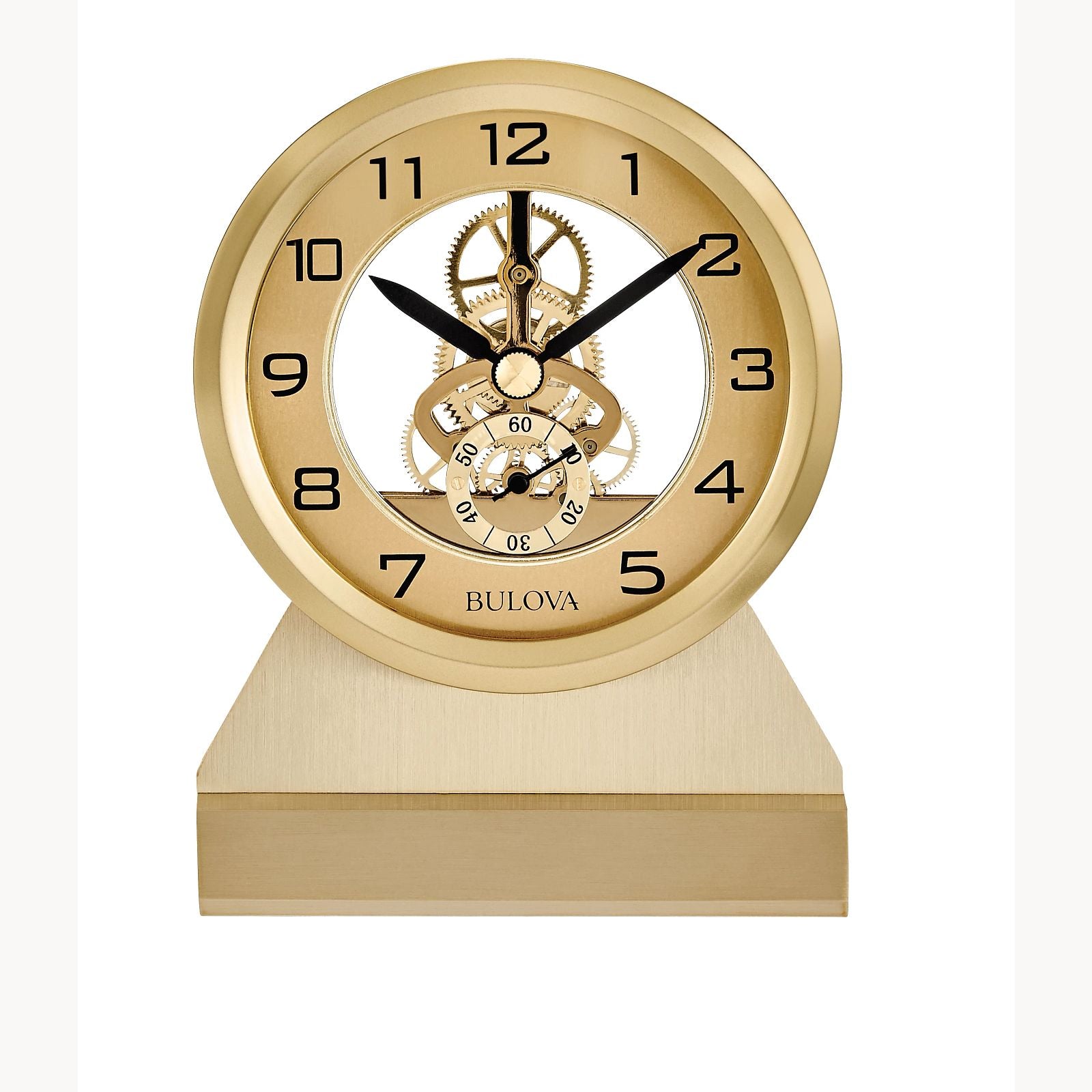 5.25"X4" The Golden Eye CLOCK BY BULOVA