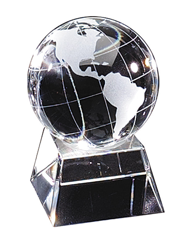 Crystal Globe on Clear Base