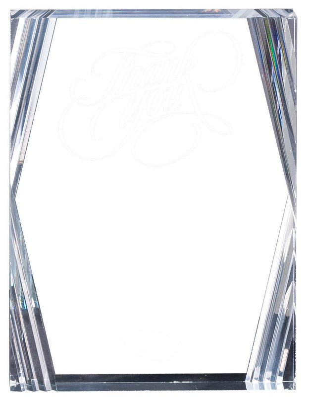 6" X 8" Clear Desk Award