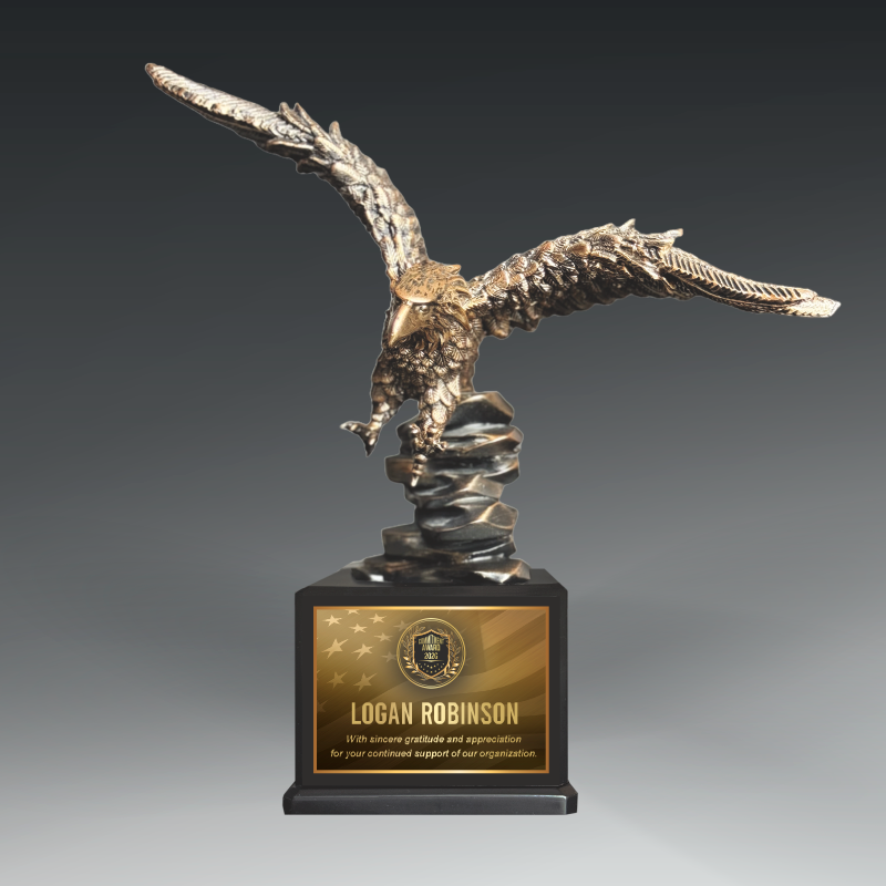 Landing Eagle Sculpture