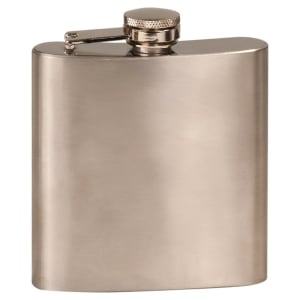 6 oz. Laserable Powder Coated Flask