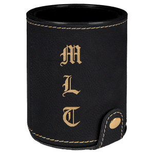 Laserable Leatherette Dice Cup with 5 Dice