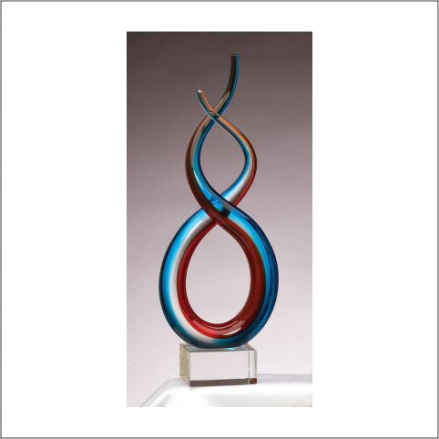 15.5" Art Glass Sculpture