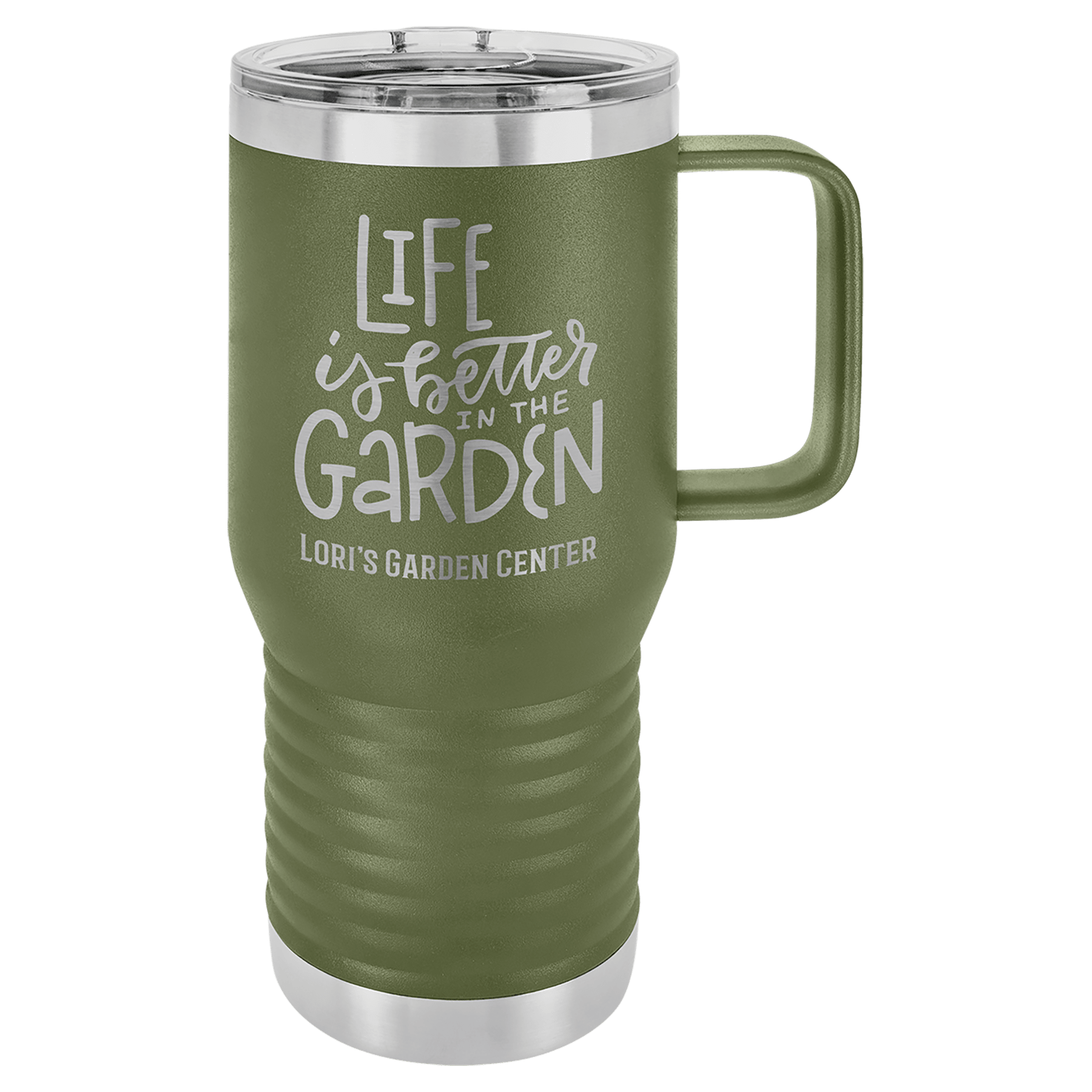 20 oz. Stainless Steel Vacuum Insulated Travel Mug with Slider Lid