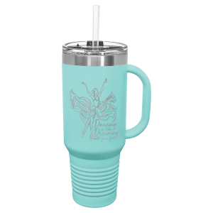 Polar Camel 40 oz. Travel Mug with Handle, Straw Included