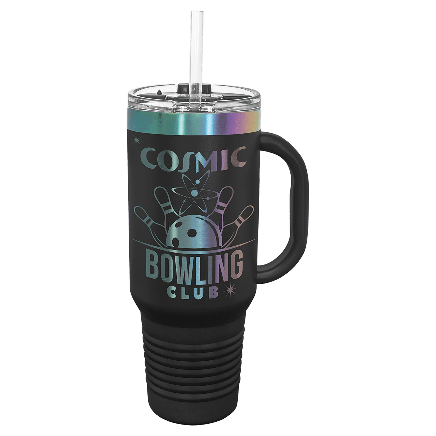 Polar Camel 40 Oz. Travel Mug With Handle, Straw Included