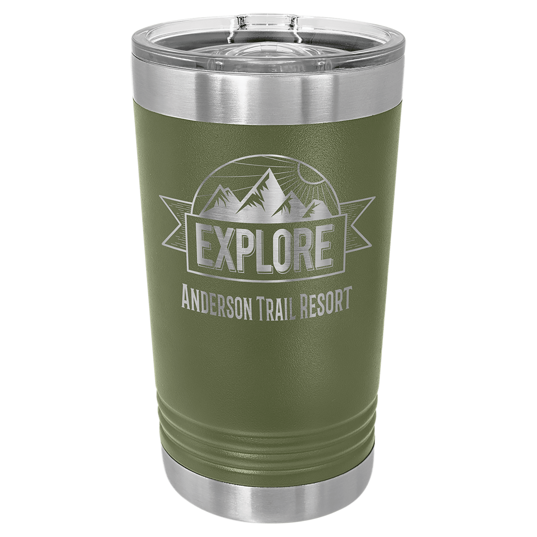 16 oz. Stainless Steel Pint with Slider Lid