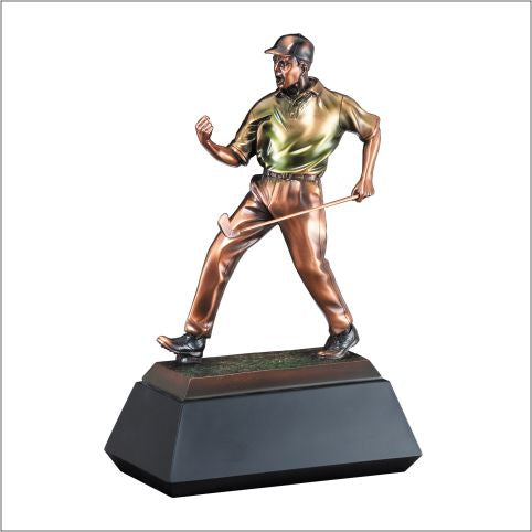 Fist Pump Golfer Resin