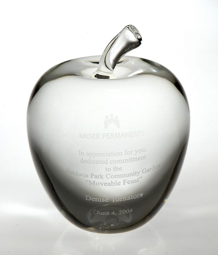 3"diameter CRYSTAL APPLE